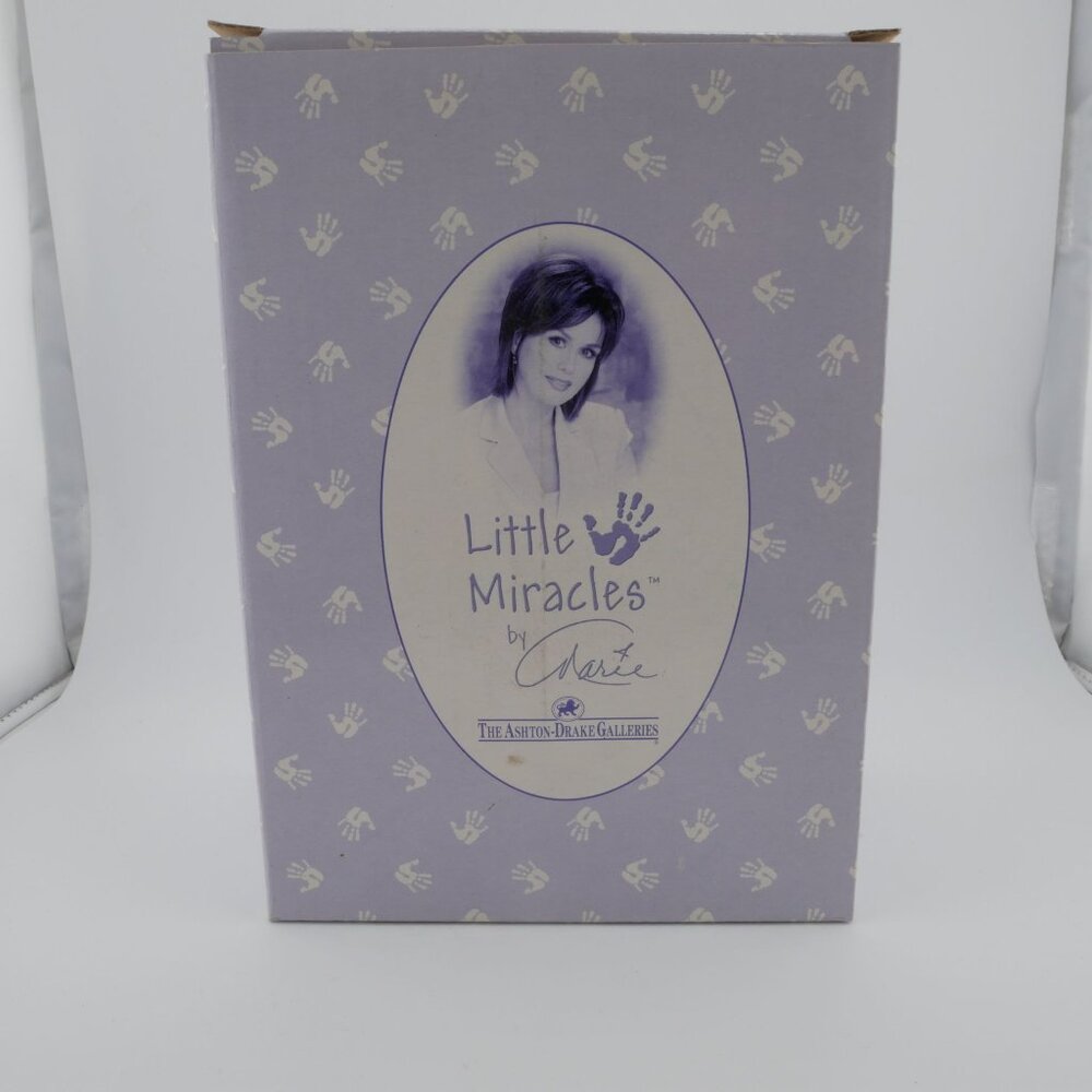 Marie Osmond Little Miracles April Angel Figurine Bisque Porcelain Collectible - Picture 7 of 7